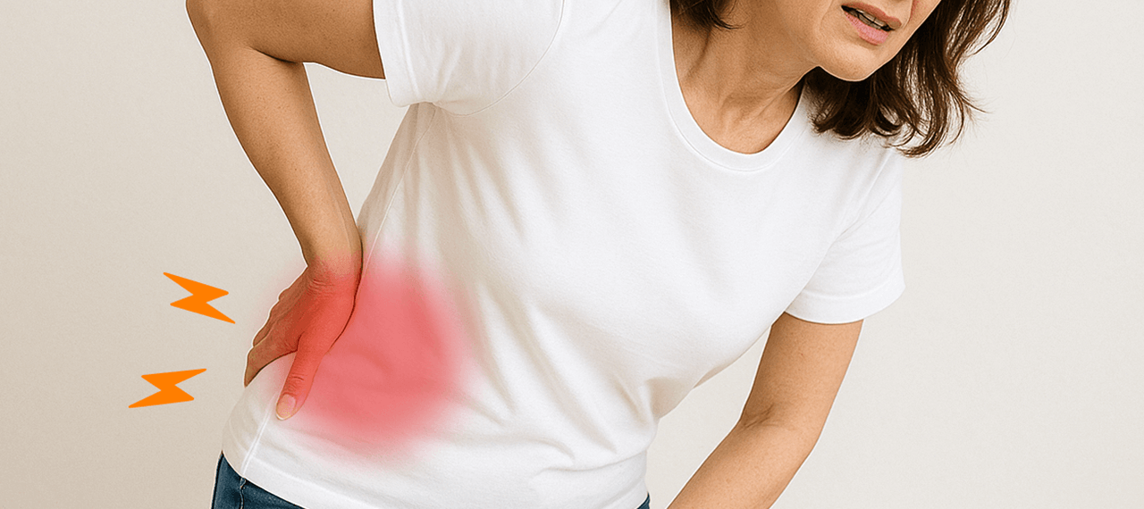 大和市で多い腰痛の症状イメージ（慢性腰痛・急性腰痛）